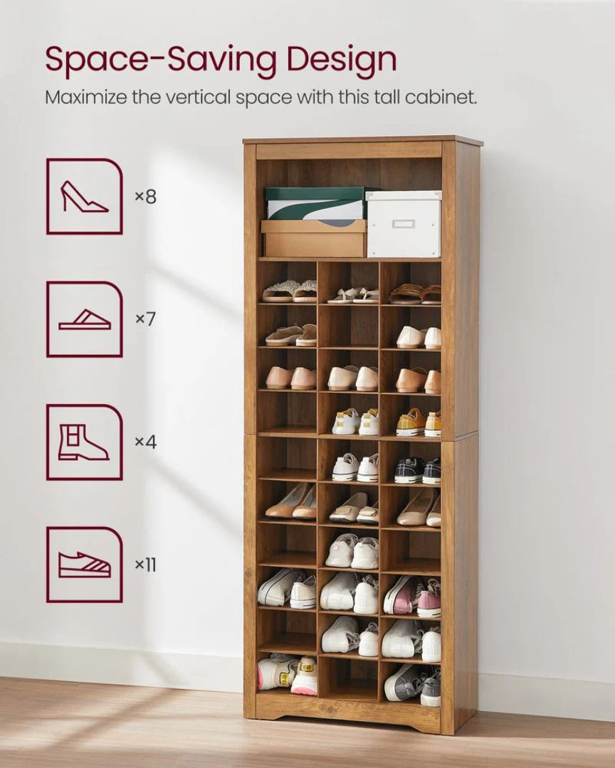 10 Tier Shoe Rack Organizer With Storage Compartments – product view 5 | Ridgefield Furniture