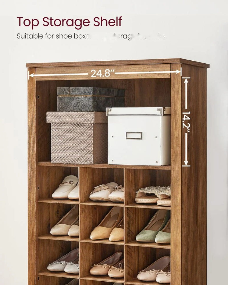 10 Tier Shoe Rack Organizer With Storage Compartments – product view 6 | Ridgefield Furniture