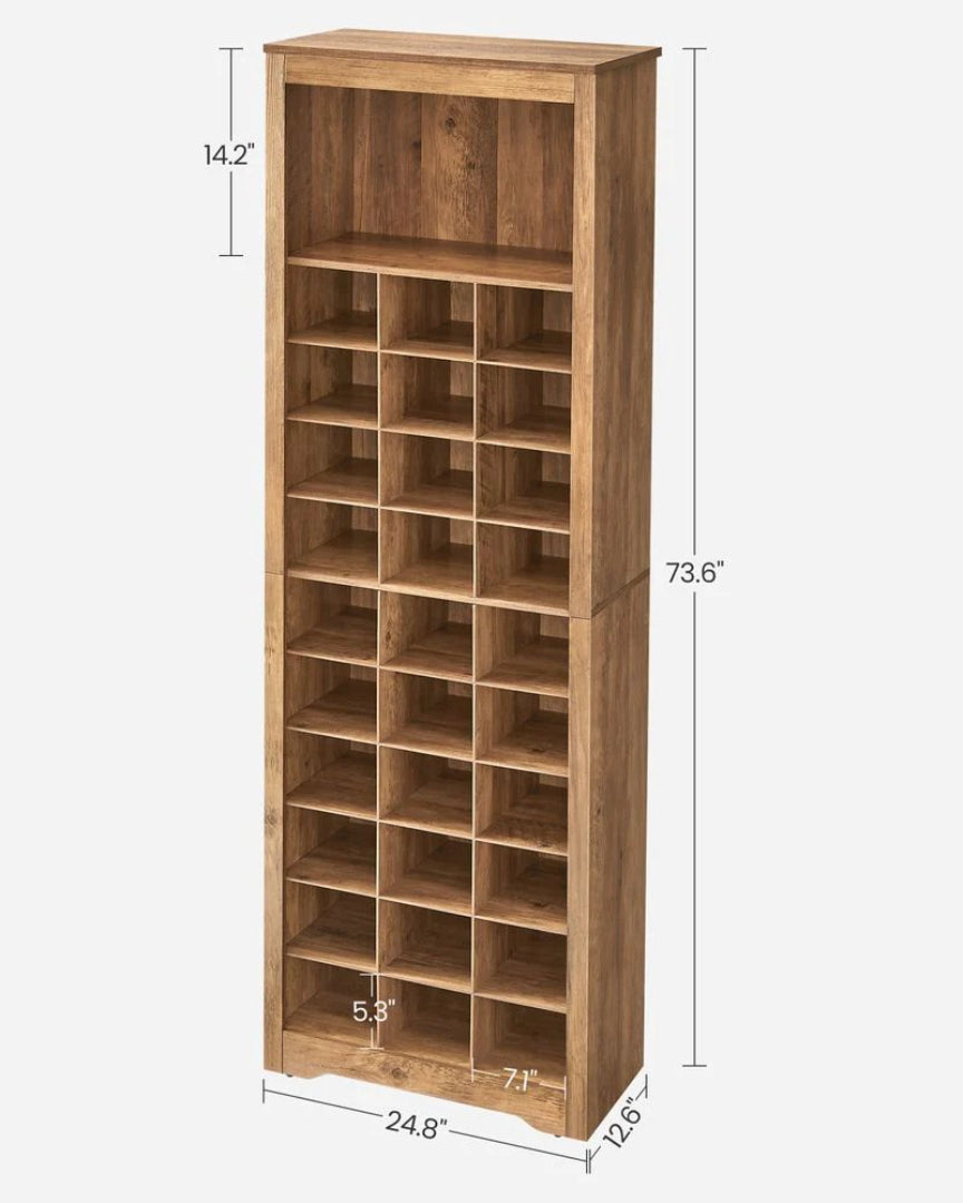 10 Tier Shoe Rack Organizer With Storage Compartments – product view 8 | Ridgefield Furniture