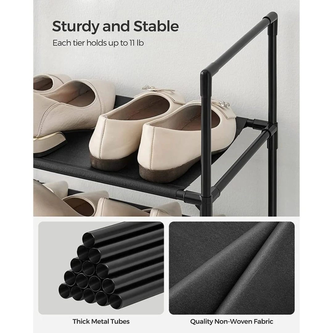 10 Tier Shoe Rack With Metal Frame – product view 8 | Ridgefield Furniture