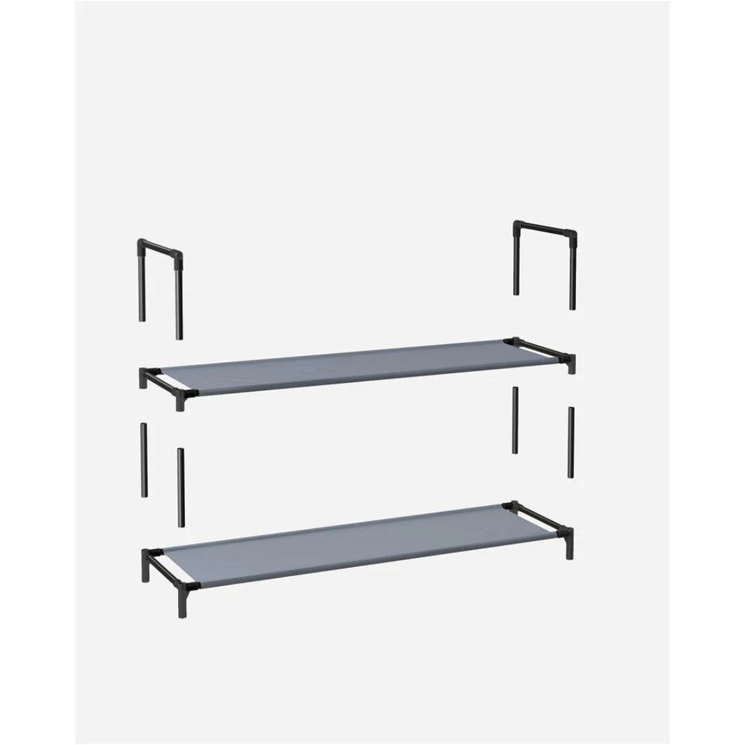 10 Tier Shoe Rack With Metal Frame – product view 20 | Ridgefield Furniture