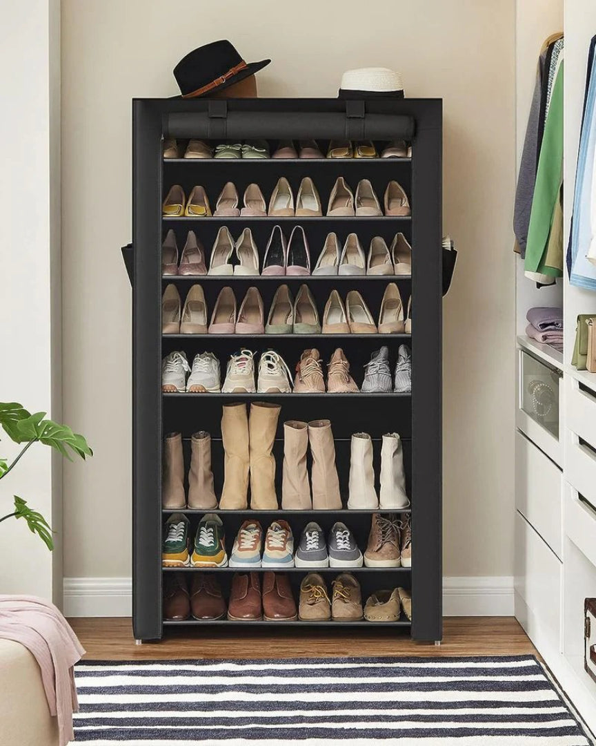 9 Tier Shoe Rack With Cover – product view 8 | Ridgefield Furniture