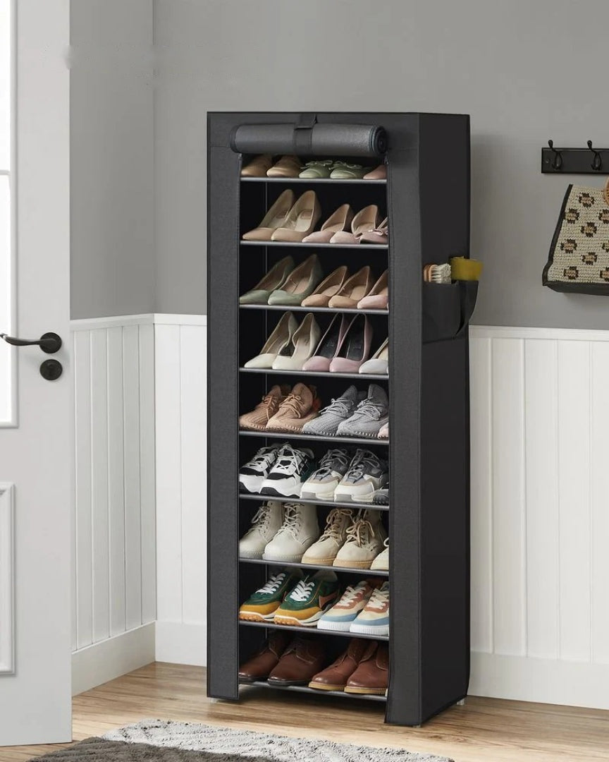 9 Tier Shoe Rack With Cover – product view 12 | Ridgefield Furniture