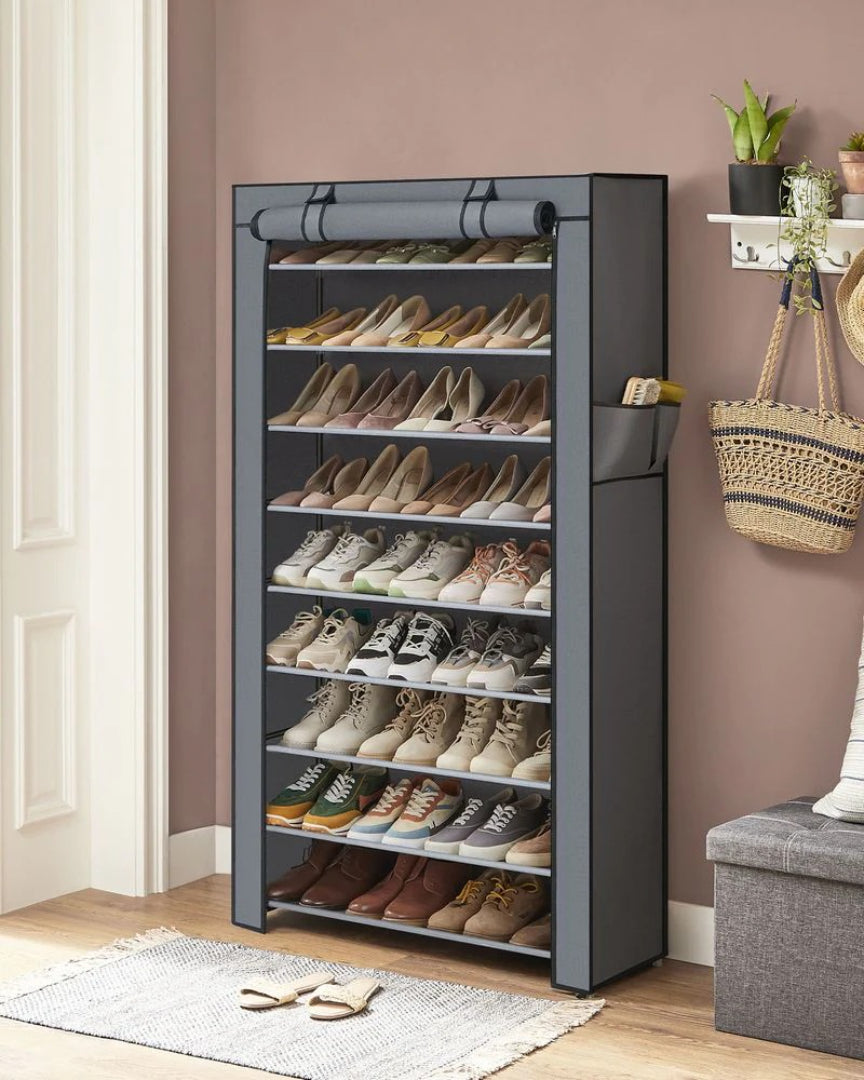 9 Tier Shoe Rack With Cover – product view 15 | Ridgefield Furniture