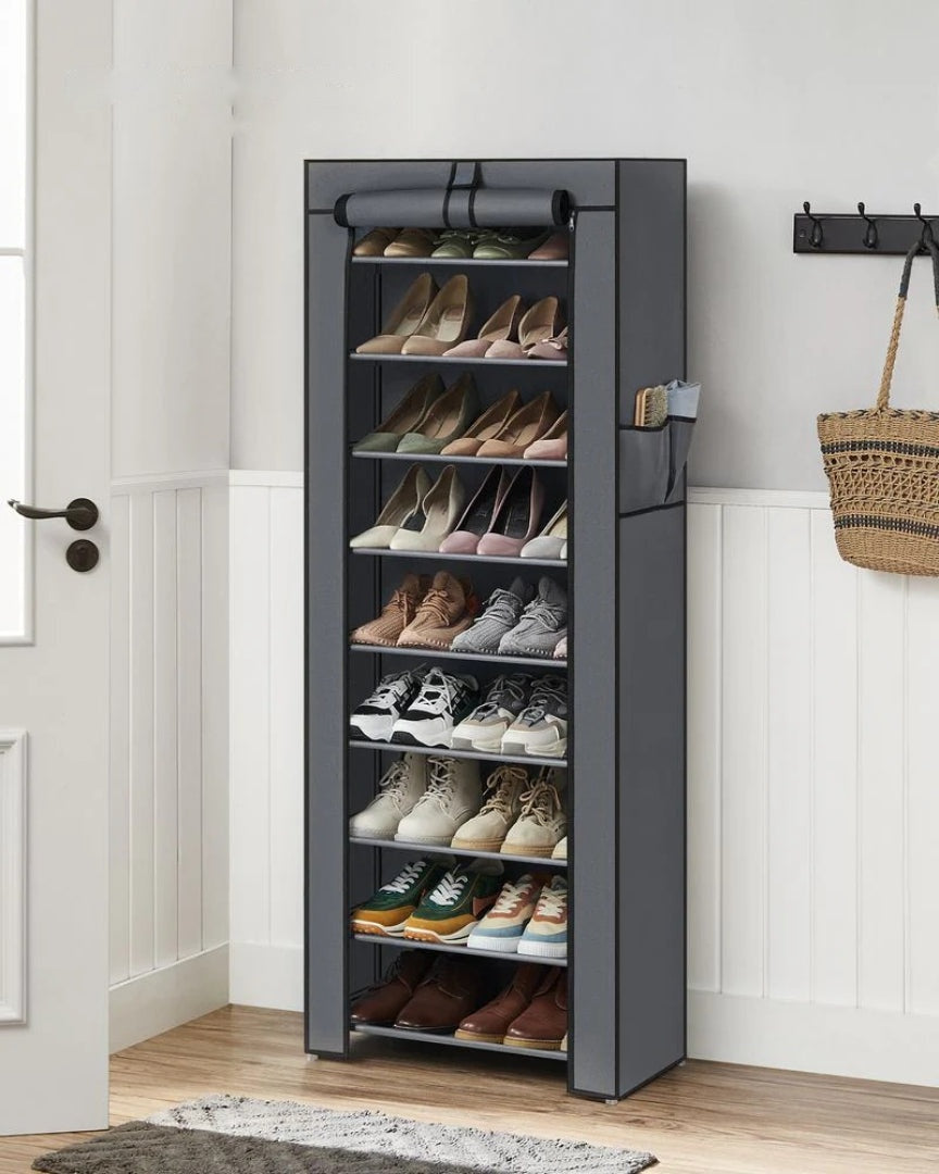 9 Tier Shoe Rack With Cover – product view 17 | Ridgefield Furniture
