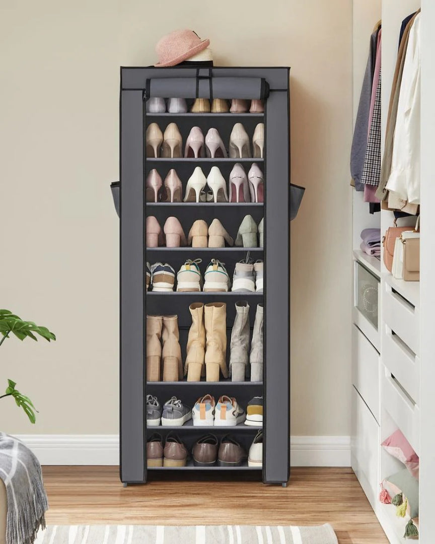 9 Tier Shoe Rack With Cover – product view 18 | Ridgefield Furniture
