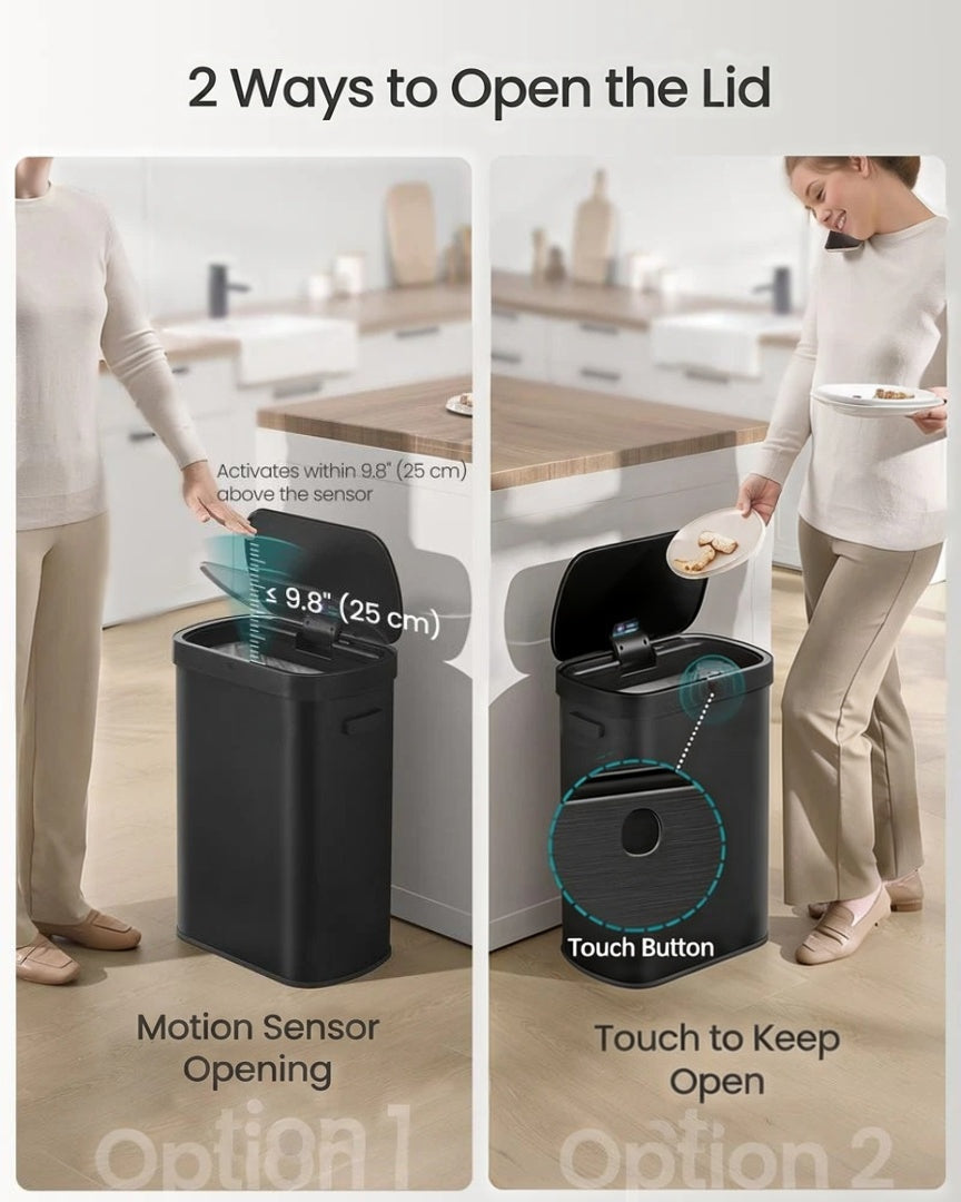13-Gallon Motion Sensor Trash Can with Soft-Close Lid – product view 4 | Ridgefield Furniture