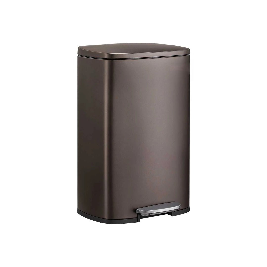 13-Gallon Stainless Steel Step Trash Can with Soft-Close Lid – product view 1 | Ridgefield Furniture