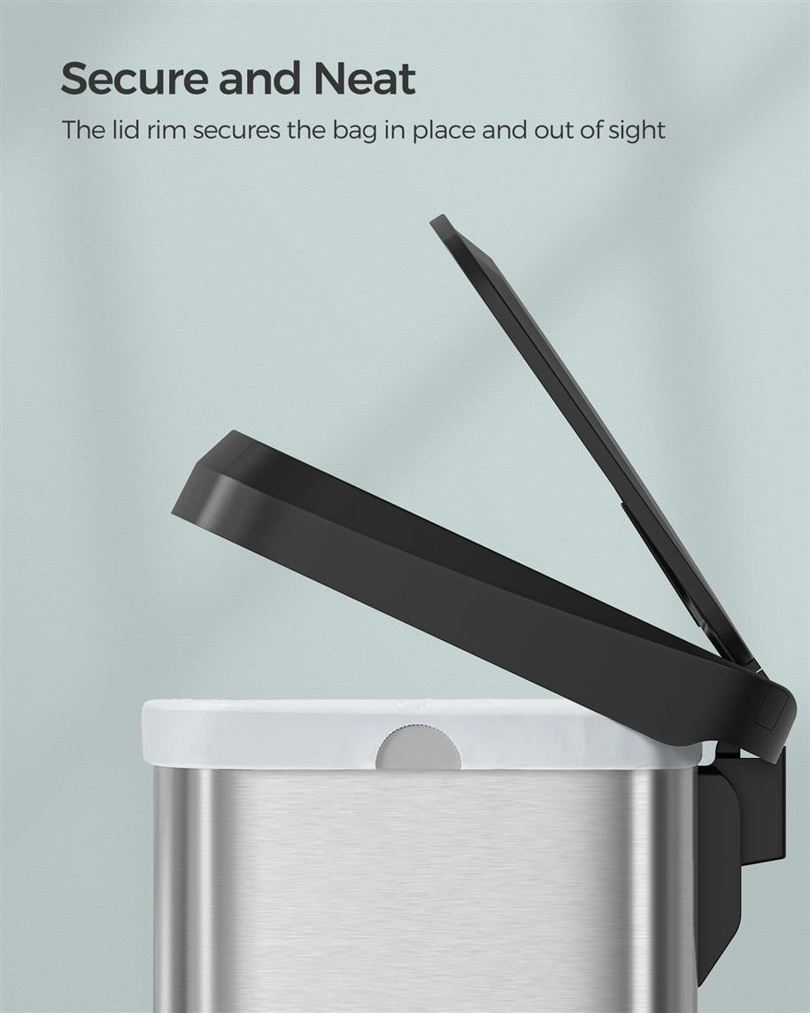 13-Gallon Stainless Steel Trash Can - product photo 08