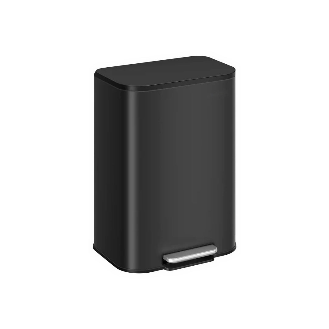13-Gallon Stainless Steel Trash Can with Lid and Inner Bucket – product view 1 | Ridgefield Furniture