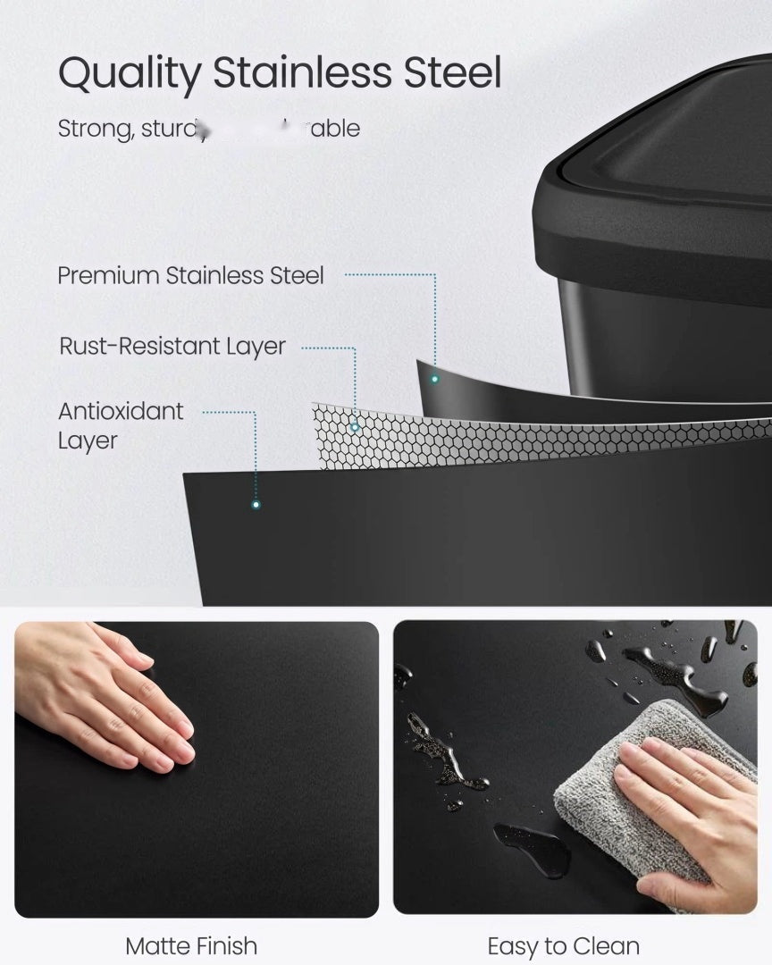 21-Gallon Stainless Steel Kitchen Trash Can with Soft-Close Lid – product view 10 | Ridgefield Furniture