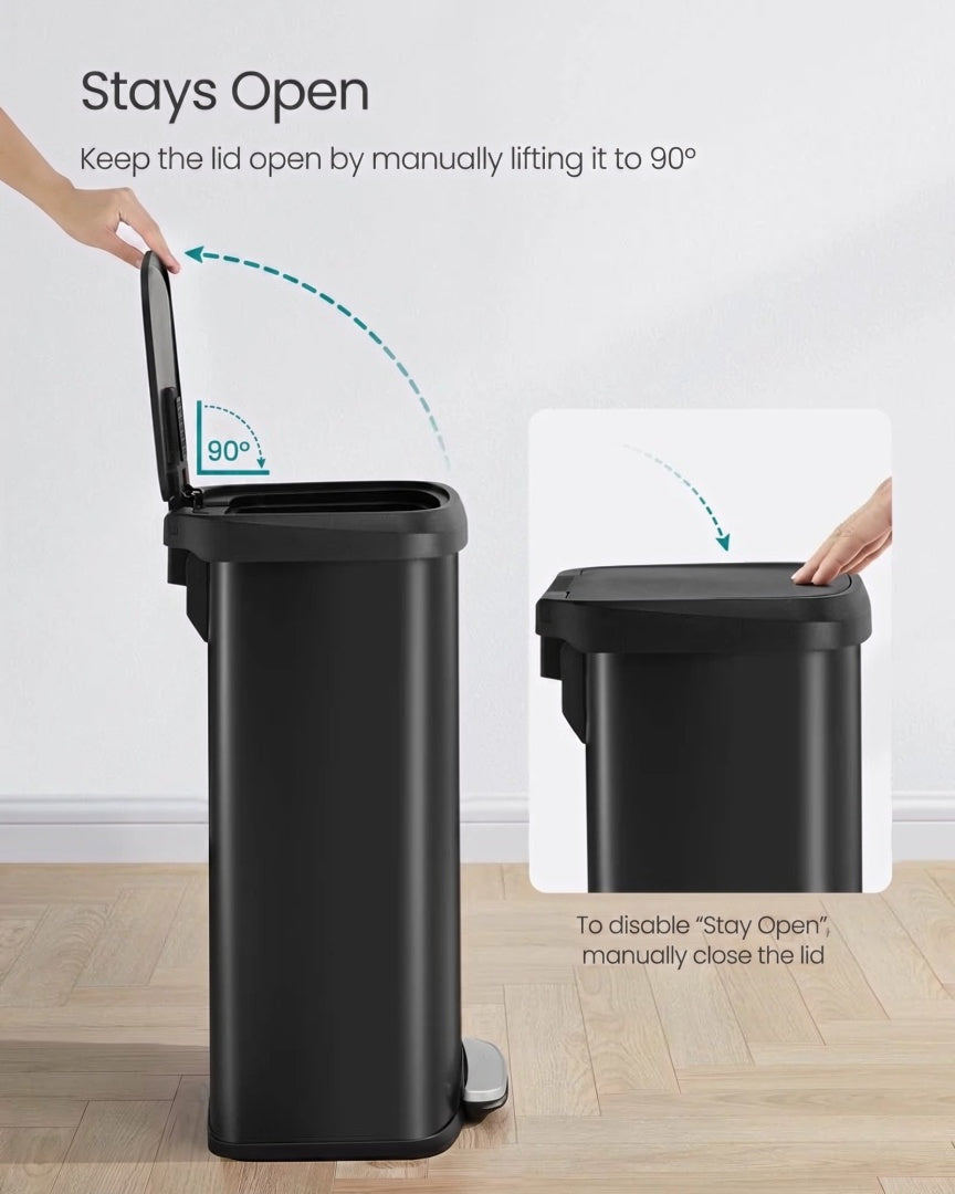 21-Gallon Stainless Steel Kitchen Trash Can with Soft-Close Lid – product view 11 | Ridgefield Furniture