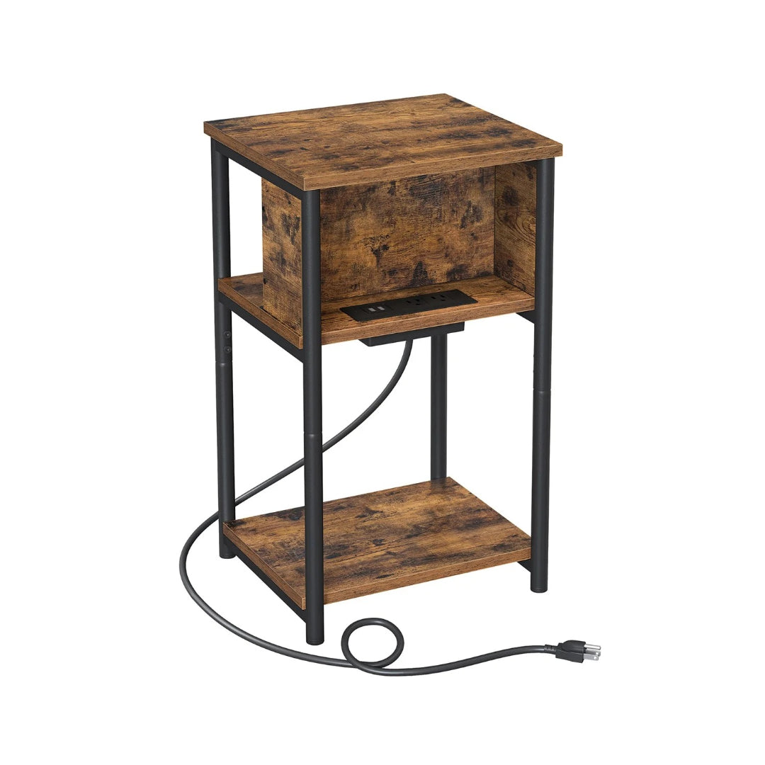 3 Tier End Table With USB Ports And Power Outlets – product view 1 | Ridgefield Furniture
