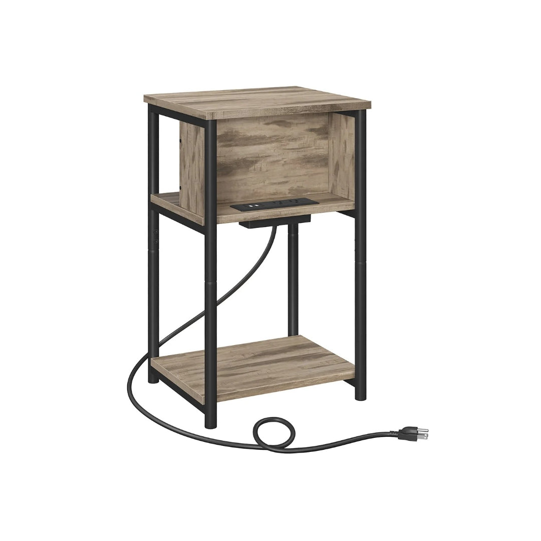 3 Tier End Table With USB Ports And Power Outlets – product view 6 | Ridgefield Furniture