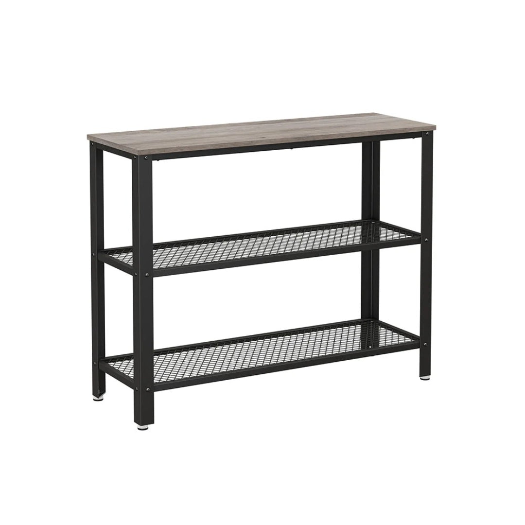 3-Tier Entryway Console Table with Mesh Shelves – product view 1 | Ridgefield Furniture