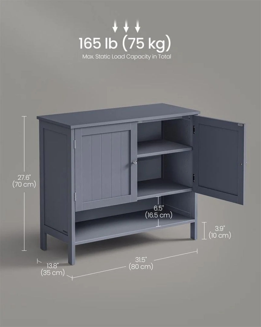 3-Tier Shoe Storage Cabinet with Adjustable Shelf – product view 6 | Ridgefield Furniture