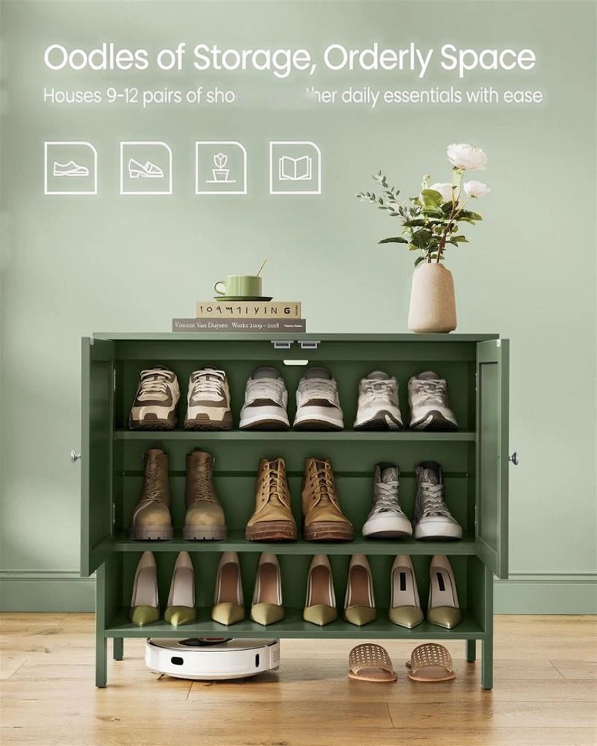 3-Tier Shoe Storage Cabinet with Adjustable Shelf – product view 10 | Ridgefield Furniture