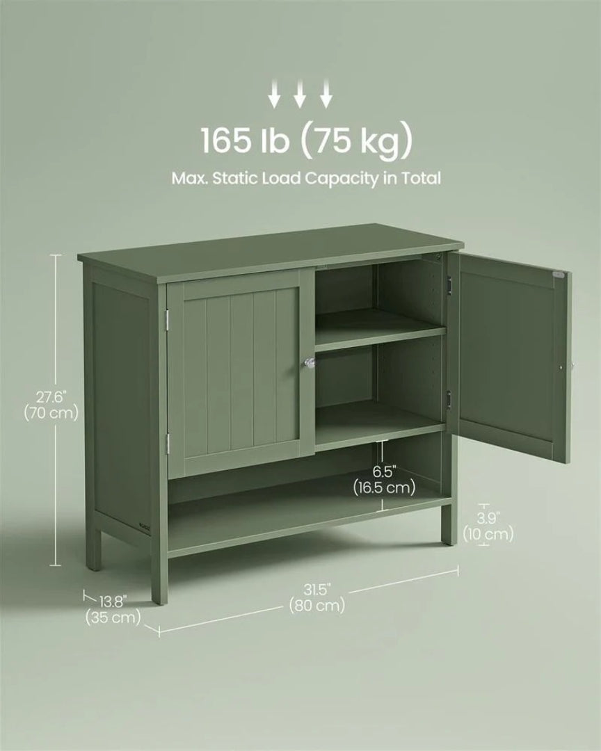 3-Tier Shoe Storage Cabinet with Adjustable Shelf – product view 12 | Ridgefield Furniture