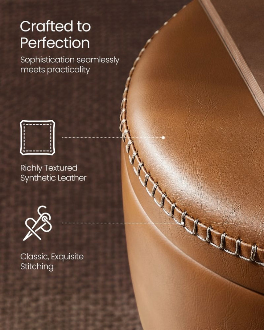 360° Swivel Bar Stool with Adjustable Height and Storage Compartment – product view 11 | Ridgefield Furniture