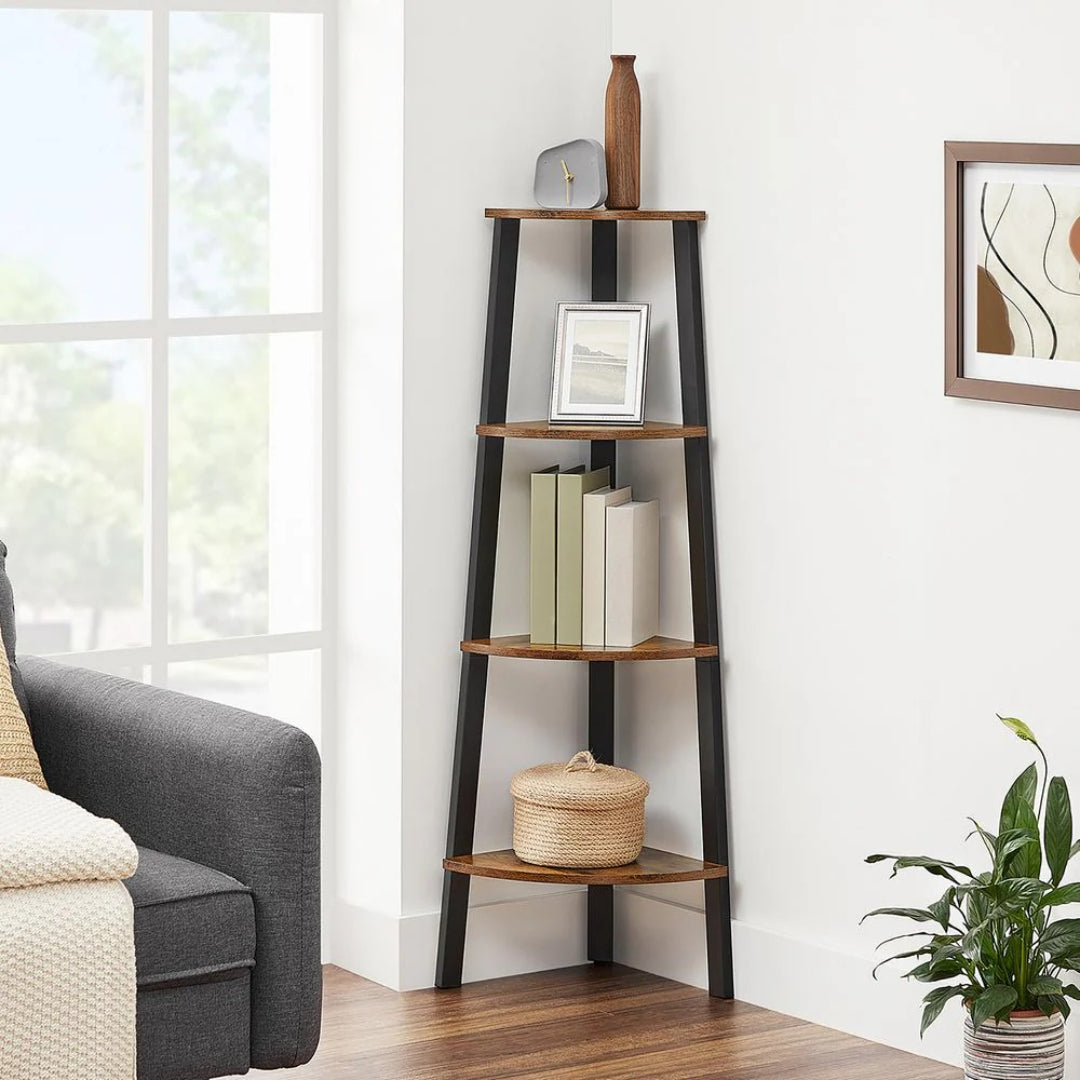 4 Tier Corner Bookshelf – product view 11 | Ridgefield Furniture