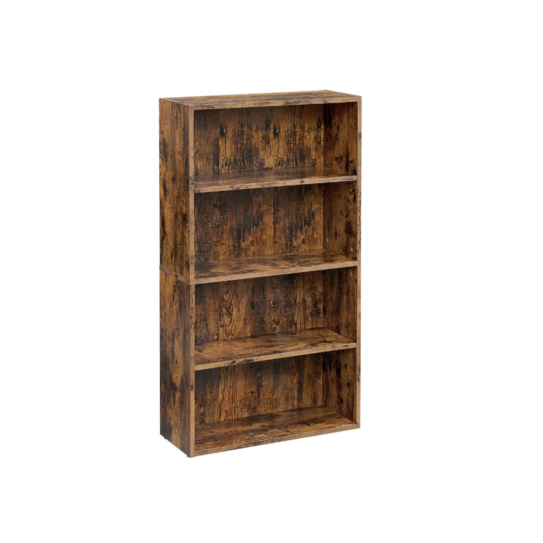 4 Tier Open Bookcase With Adjustable Storage Shelves – product view 1 | Ridgefield Furniture