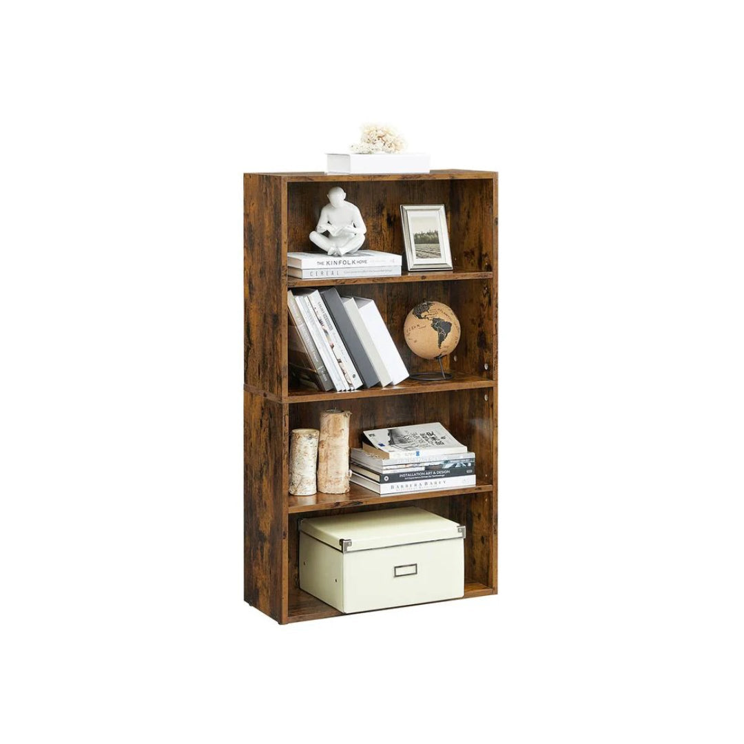 4 Tier Open Bookcase With Adjustable Storage Shelves – product view 6 | Ridgefield Furniture