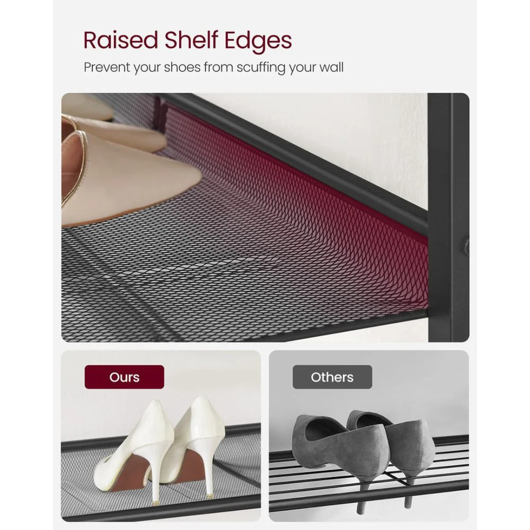4 Tier Shoe Rack With Storage Top Shelf Entryway Organizer – product view 6 | Ridgefield Furniture