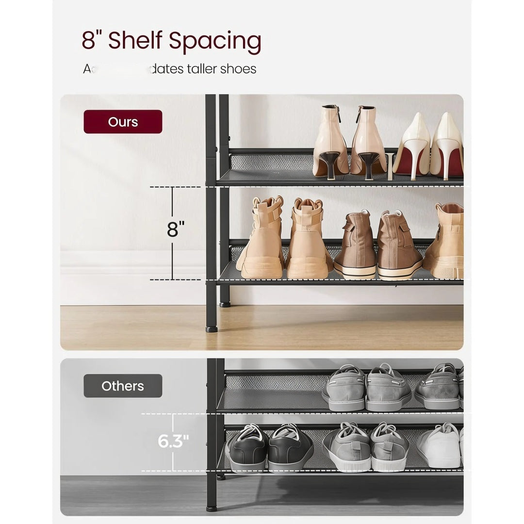 4 Tier Shoe Rack With Storage Top Shelf Entryway Organizer – product view 8 | Ridgefield Furniture
