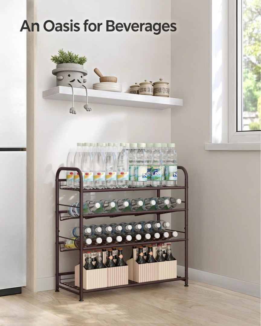 4 Tier Shoe Rack With Metal Shelves – product view 4 | Ridgefield Furniture