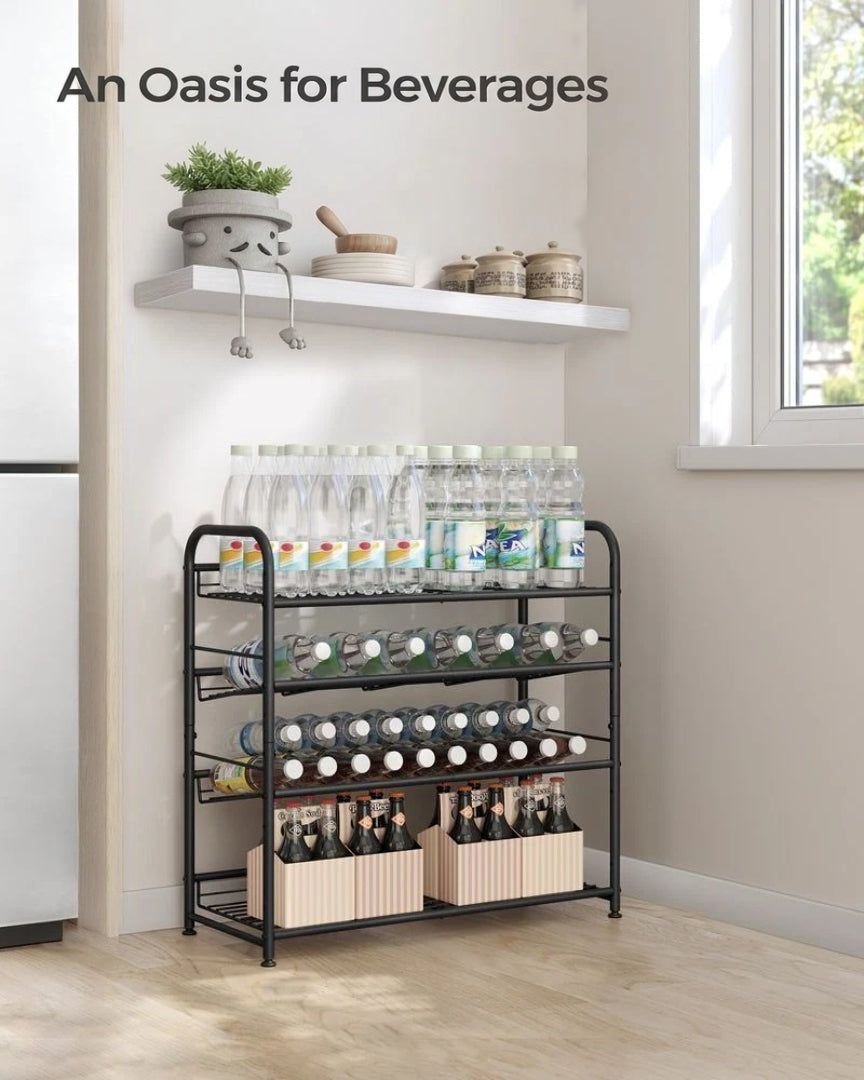4 Tier Shoe Rack With Metal Shelves – product view 17 | Ridgefield Furniture