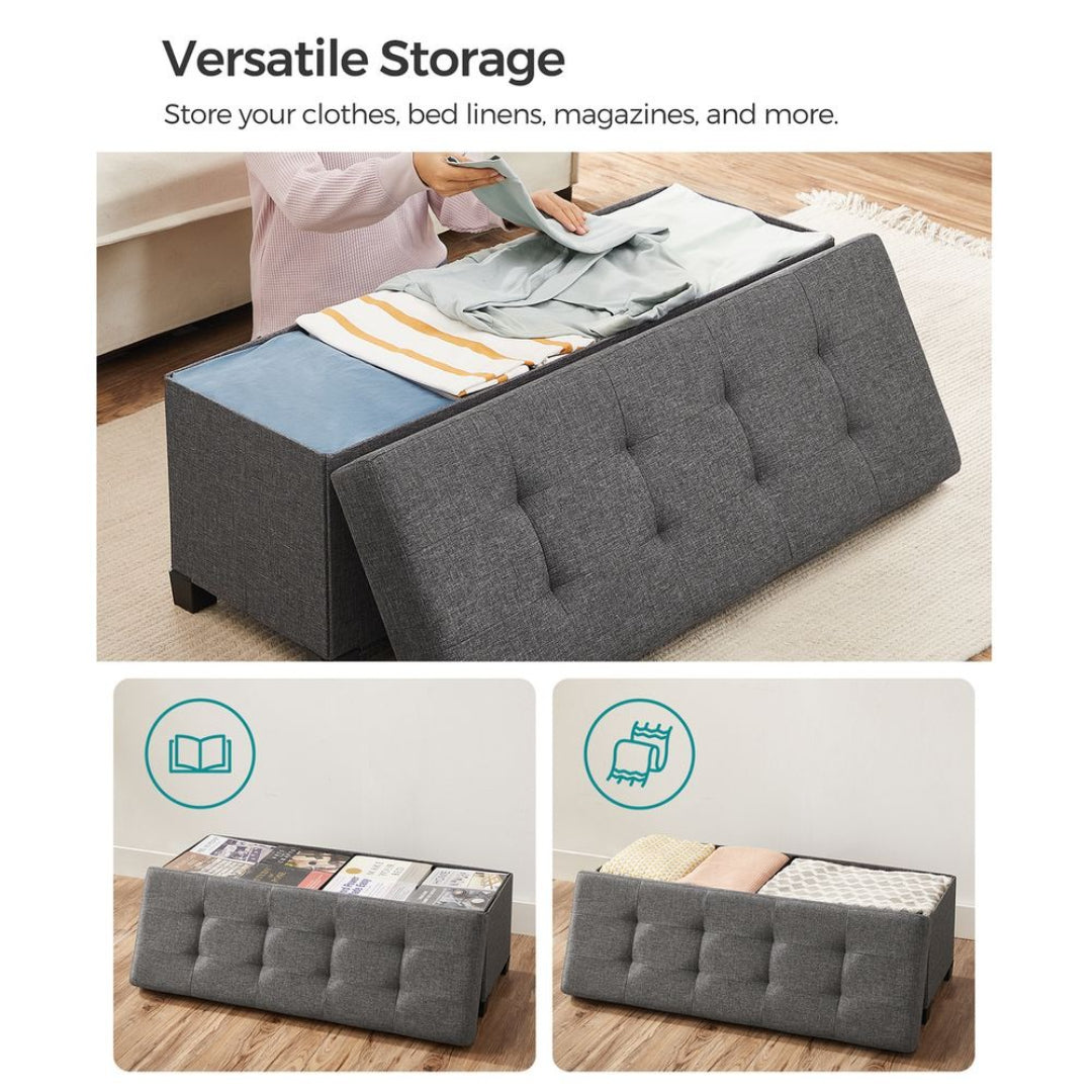 43.3 Inch Storage Ottoman Bench With Lid – product view 14 | Ridgefield Furniture
