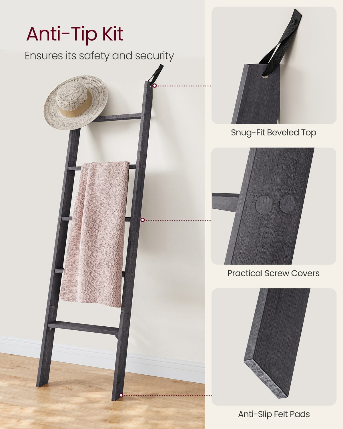 5-Tier Blanket Ladder Shelf - product photo 19