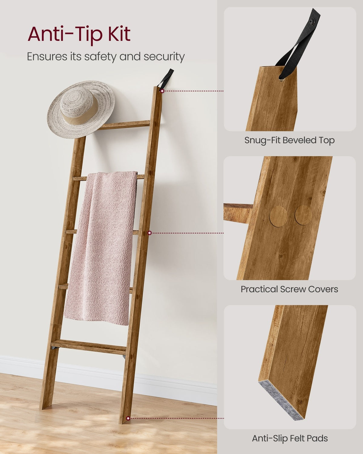 5-Tier Blanket Ladder Shelf - product photo 31