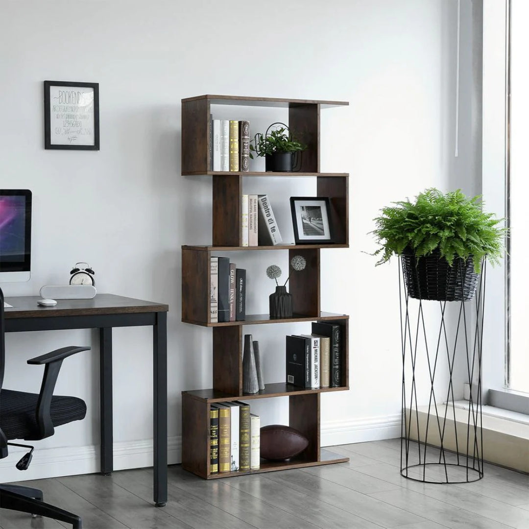 5 Tier Wooden Bookcase – product view 9 | Ridgefield Furniture