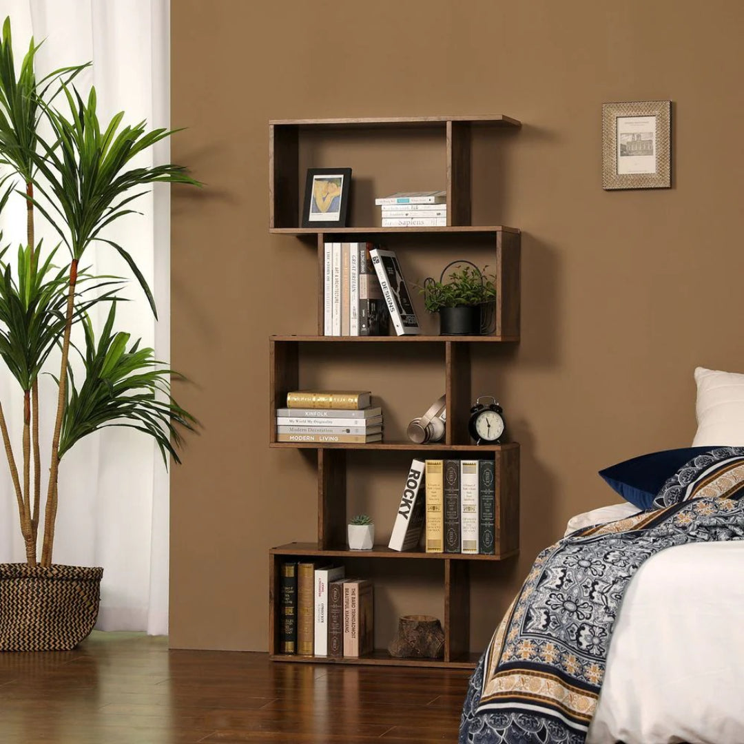 5 Tier Wooden Bookcase – product view 10 | Ridgefield Furniture