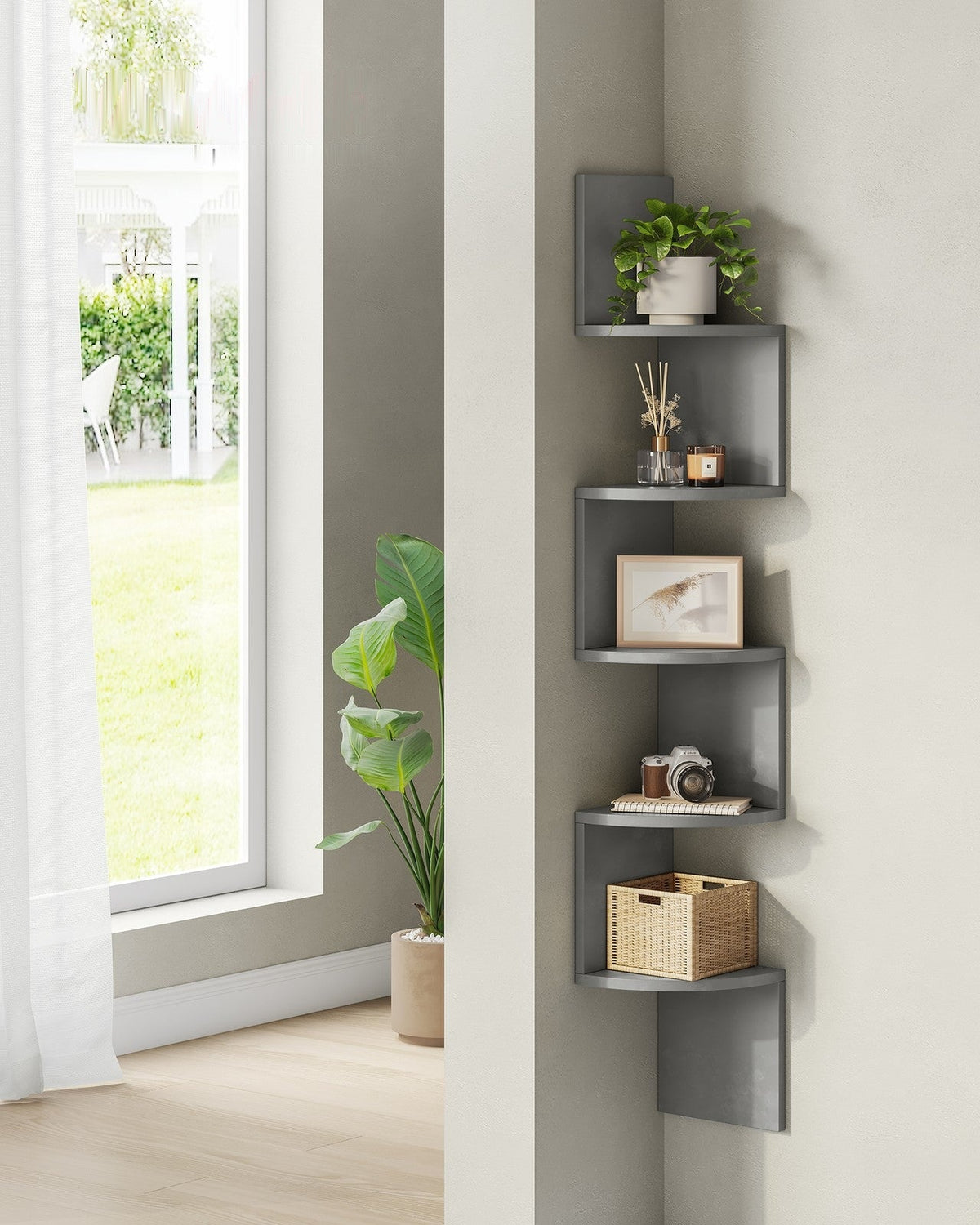 5-Tier Floating Wall Shelf - product photo 02