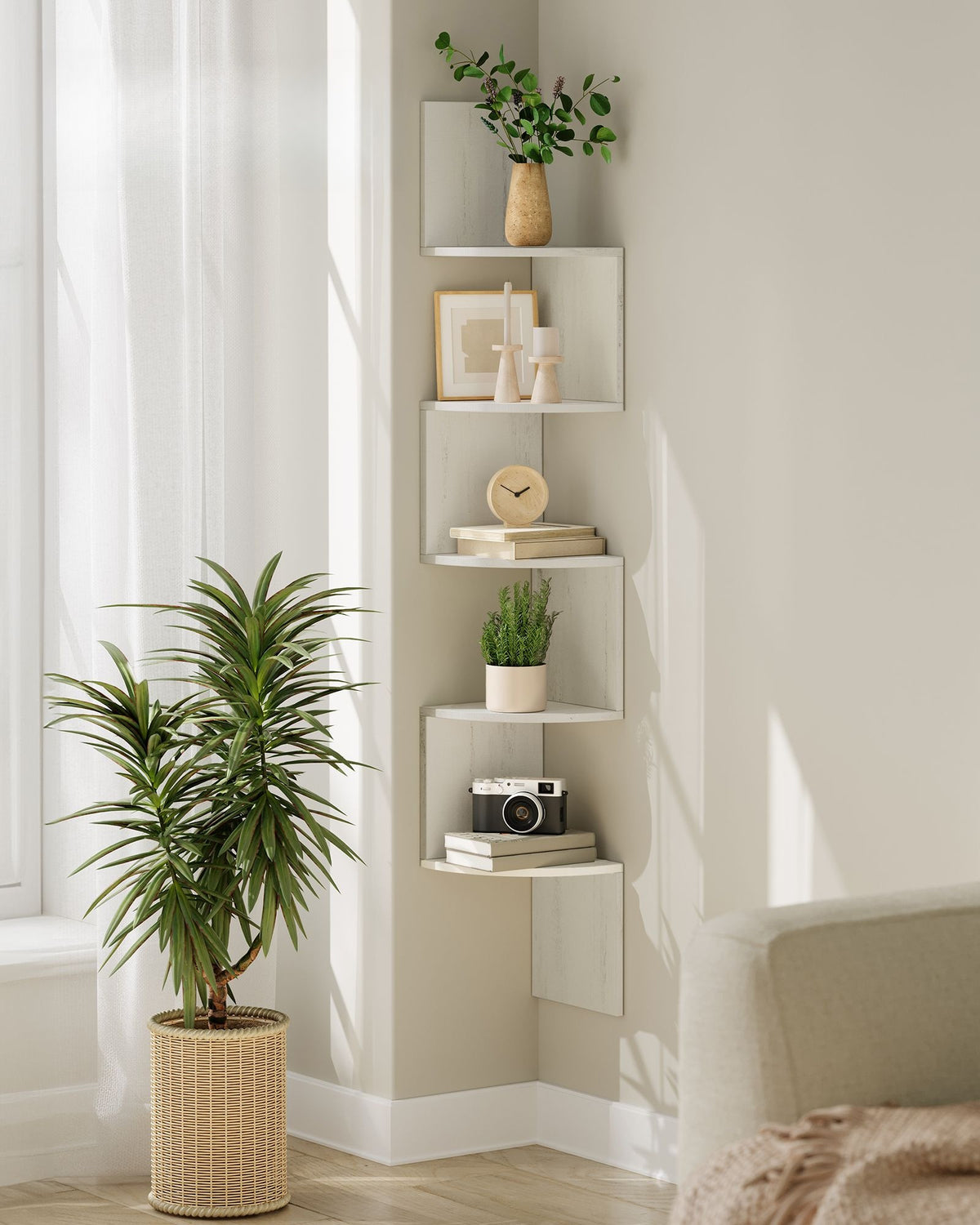 5-Tier Floating Wall Shelf - product photo 33