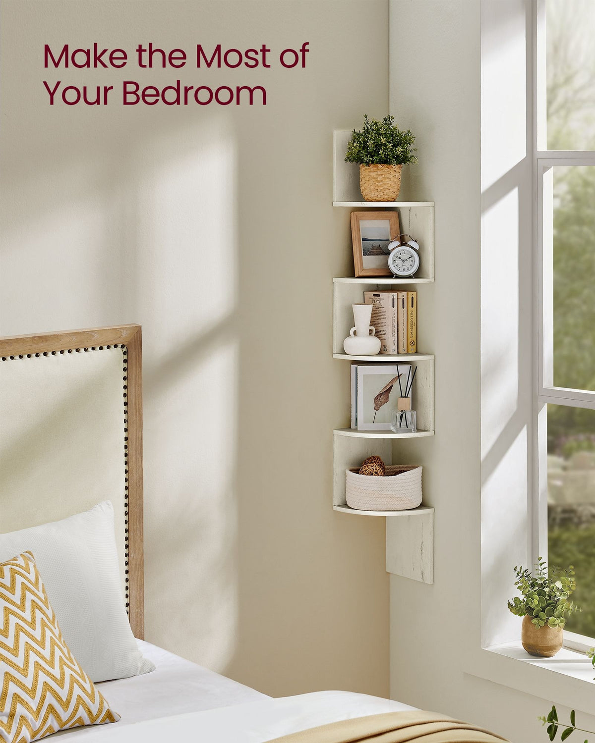 5-Tier Floating Wall Shelf - product photo 34