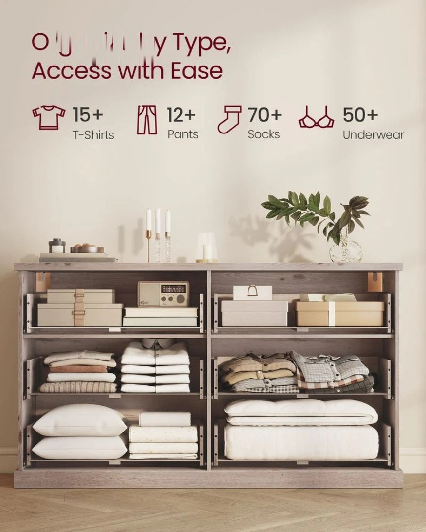 6-Drawer Double Dresser for Bedroom – product view 13 | Ridgefield Furniture