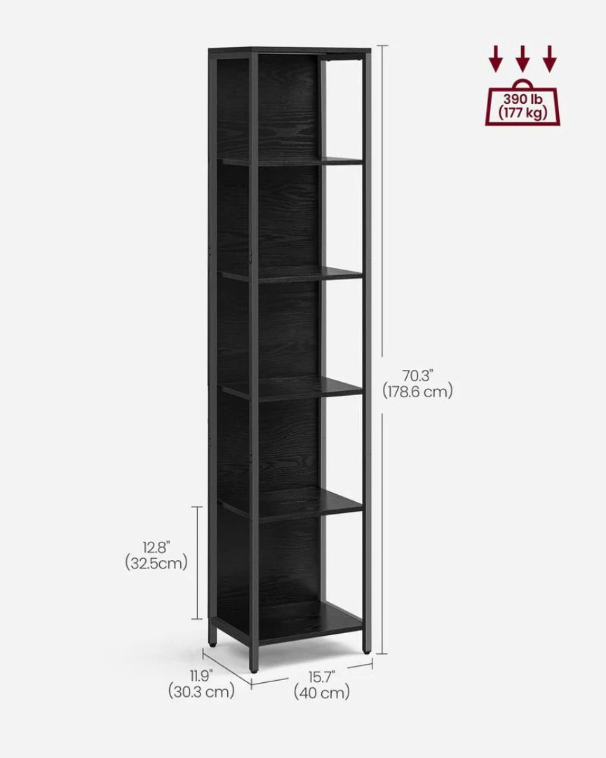 6 Tier LED Bookshelf With Dimmable Lights – product view 6 | Ridgefield Furniture