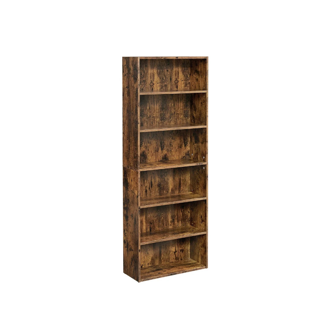 6 Tier Open Bookcase With Adjustable Storage Shelves – product view 1 | Ridgefield Furniture