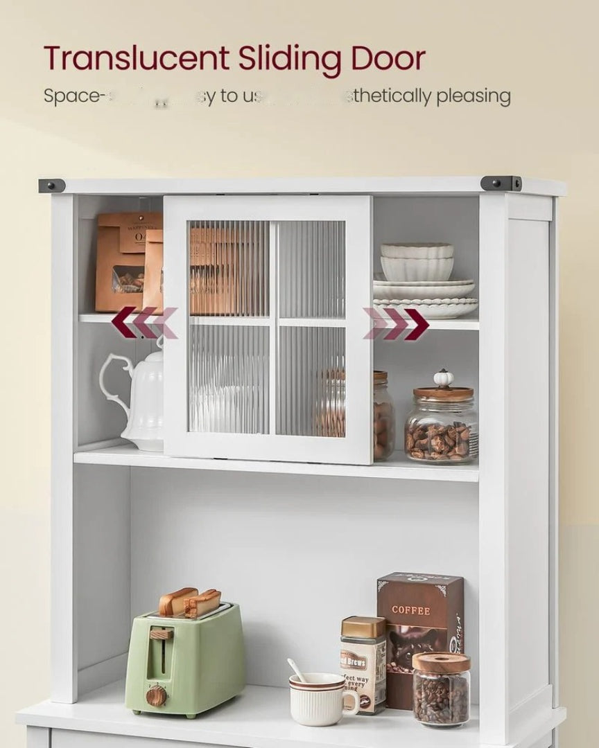 71-Inch Pantry Cabinet with Lights and Charging Station – product view 7 | Ridgefield Furniture