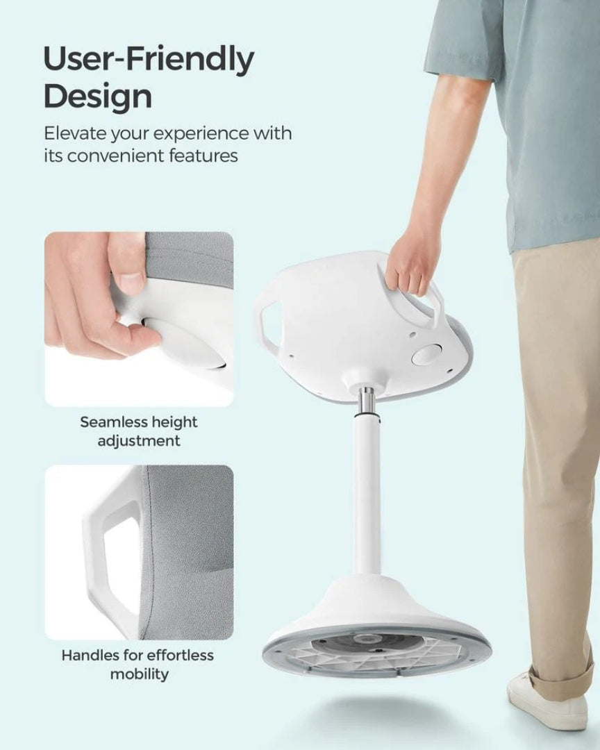 Adjustable Standing Desk Chair With Wobble Base – product view 9 | Ridgefield Furniture