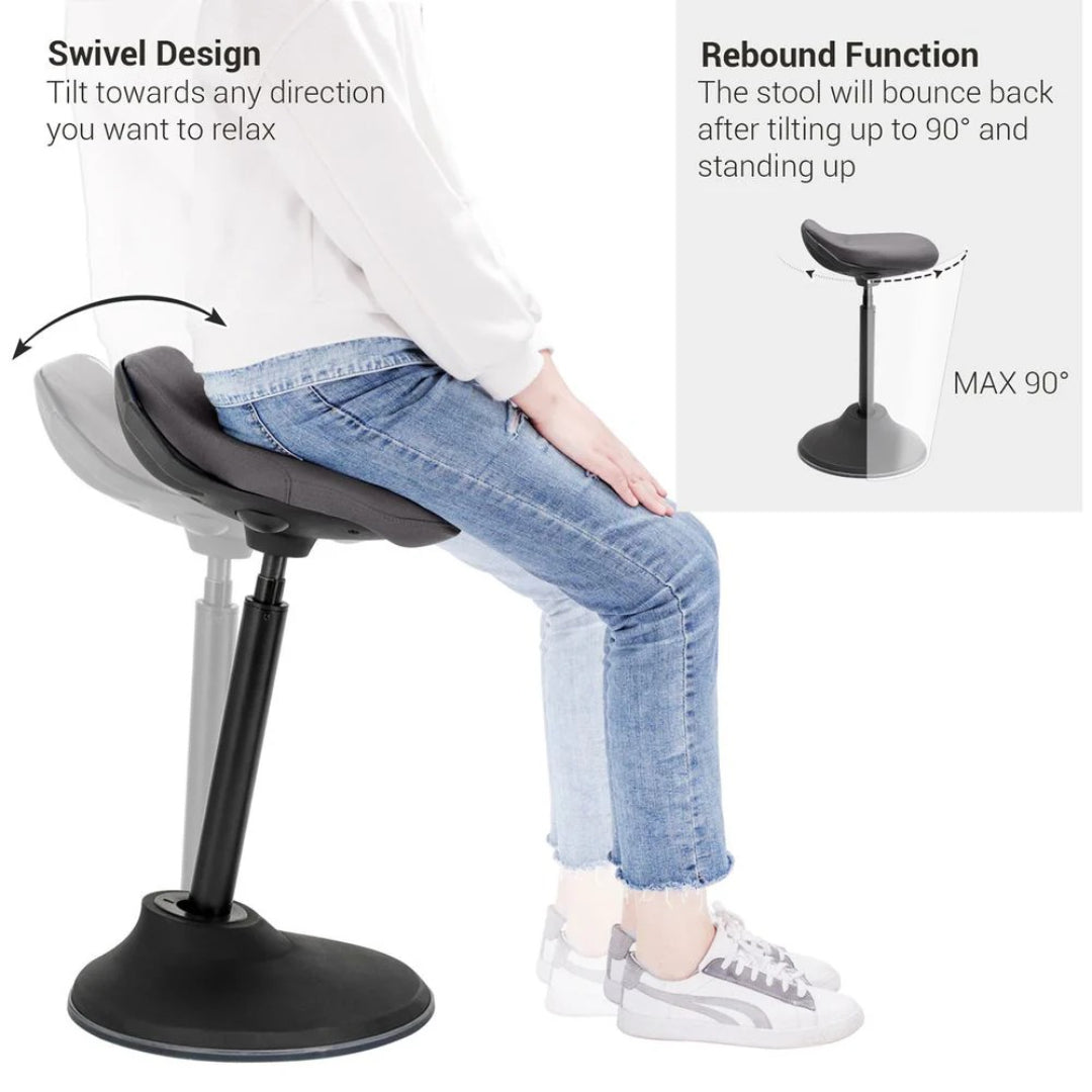 Adjustable Standing Desk Chair With Wobble Base – product view 11 | Ridgefield Furniture