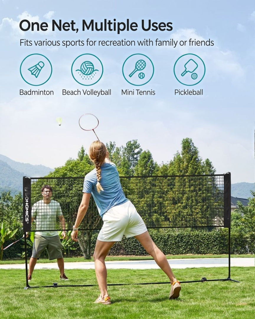 Badminton Net Portable Adjustable Height 35.4-61in Set – product view 3 | Ridgefield Furniture