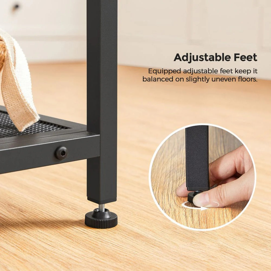 Baker’s Rack with 3 Shelves and Hooks – product view 10 | Ridgefield Furniture