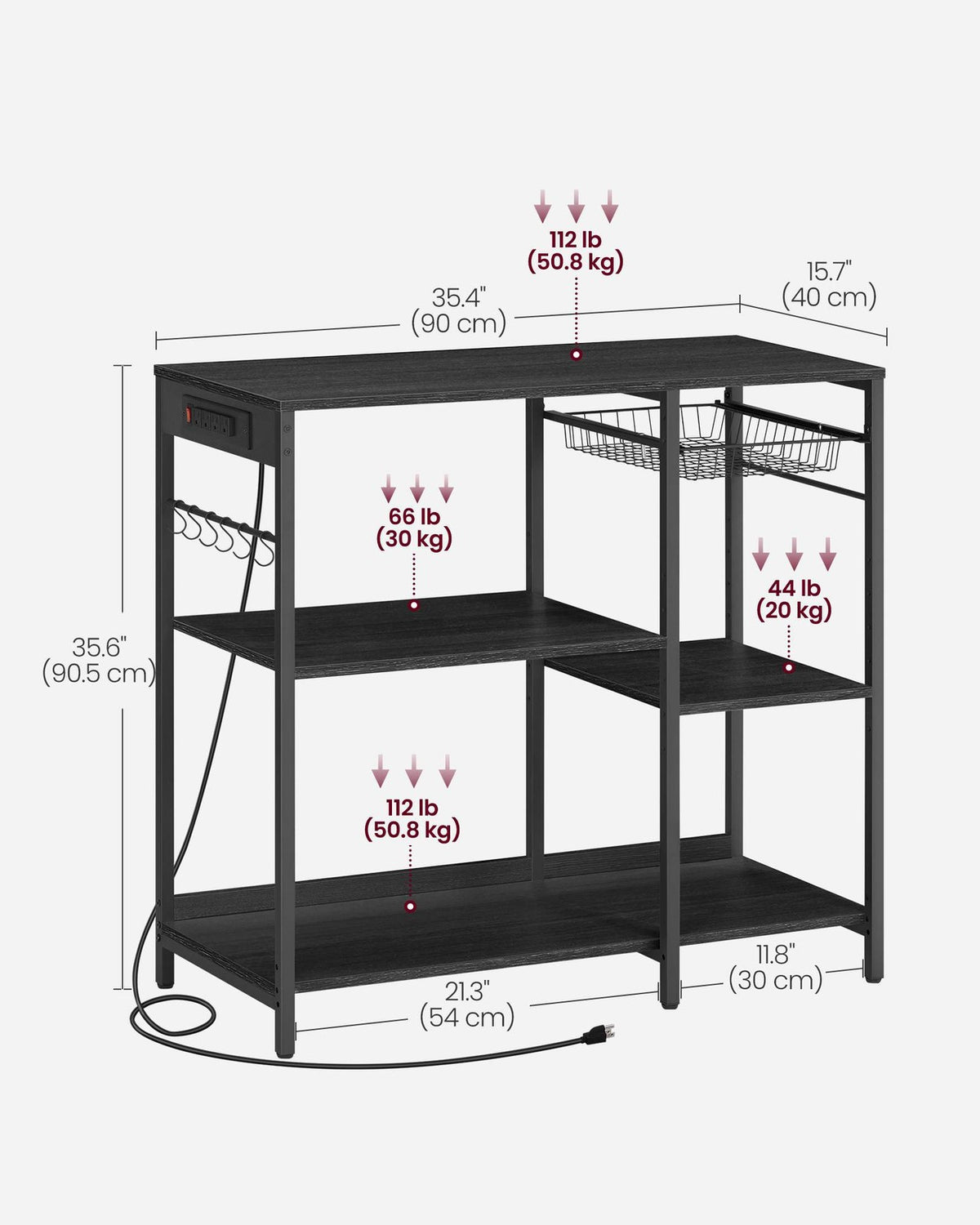 Baker's Rack With Charging Station - product photo 17