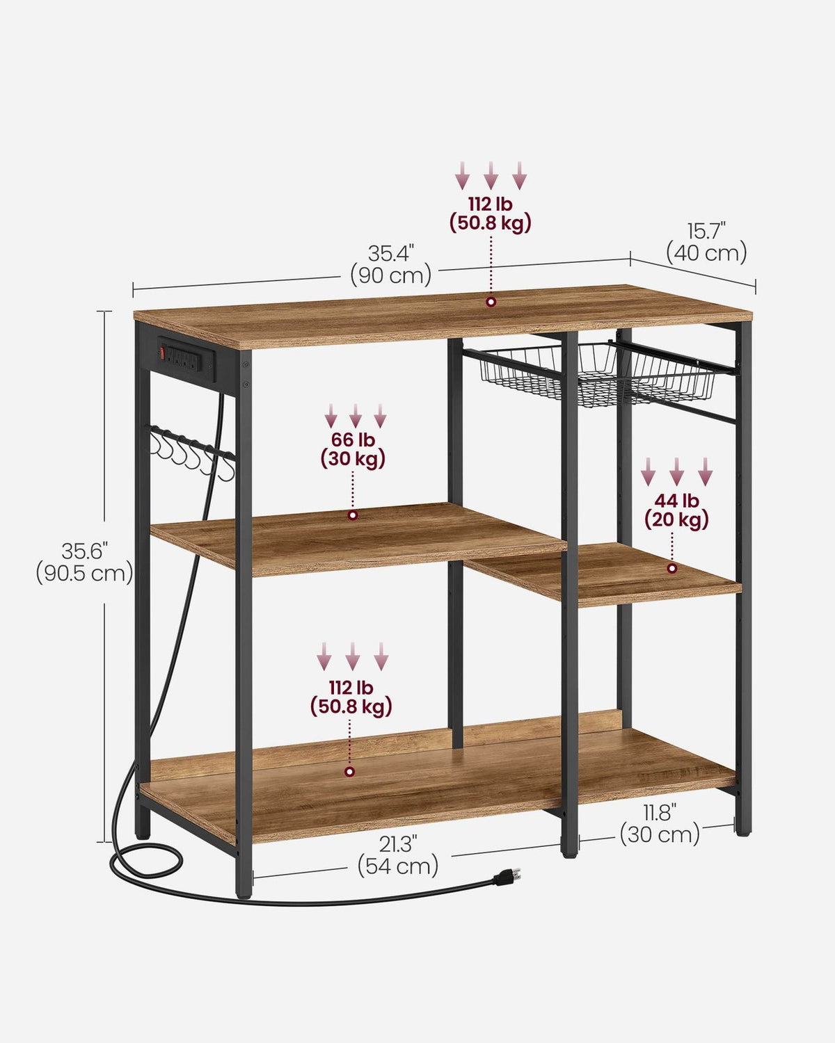 Baker's Rack With Charging Station - product photo 34