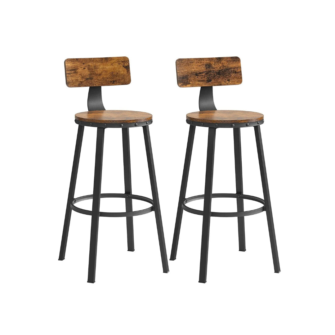 Bar Height Bar Stools with Backrest – product view 1 | Ridgefield Furniture