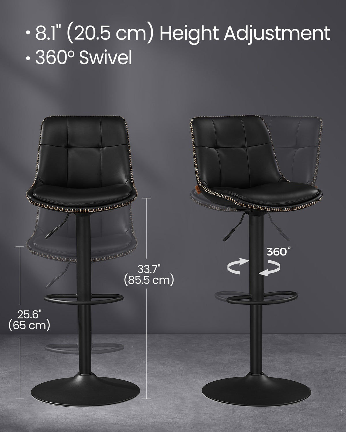 Bar Stools, Swivel Bar Chairs - product photo 11
